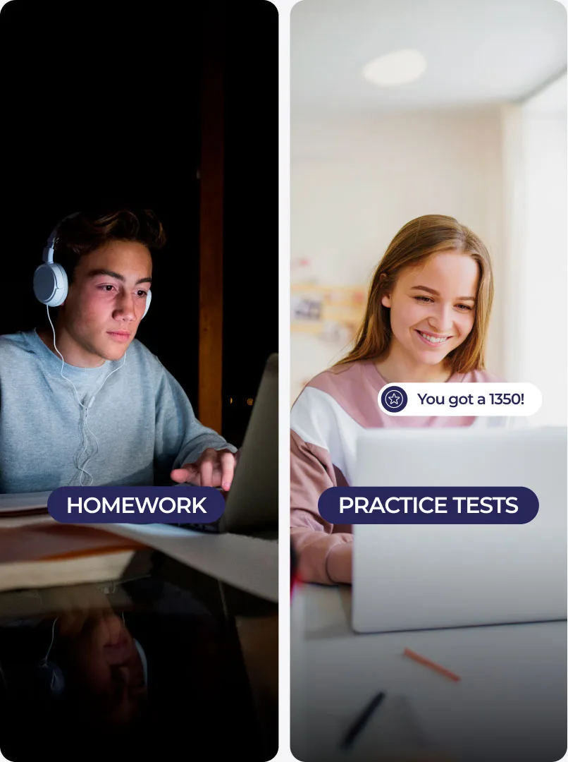 Homework and practice tests